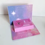 Phonograph Birthday Gift Creative Stereoscopic Greeting Cards - Blue And Purple Recordable