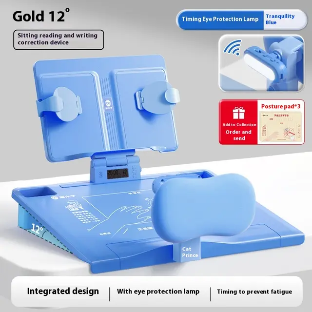 Sitting Writing Correction Device Desktop Primary School Student Writing Posture Vision Protector Light Style Quiet Blue - Shop at LoveMi
