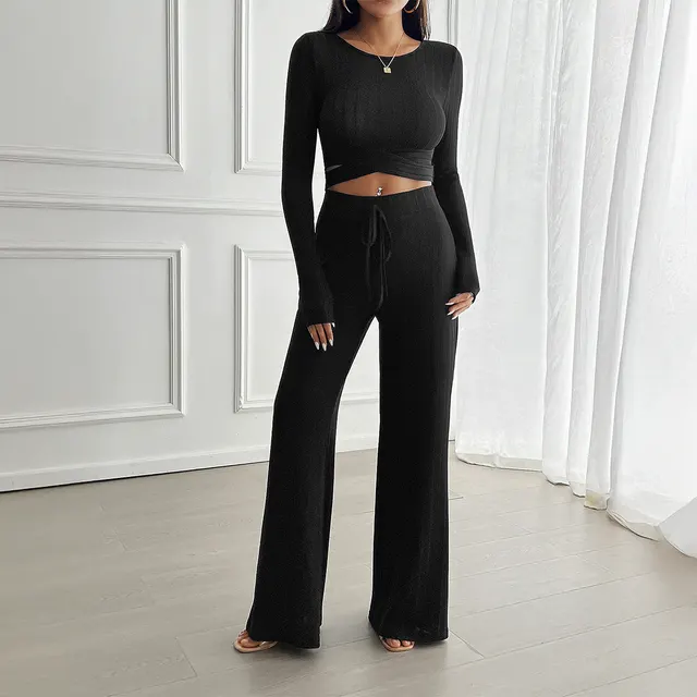 Fashion Slim Fit Midriff baring Top Women's Black - Shop at LoveMi