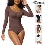 Black Skin Brown White 4Pcs