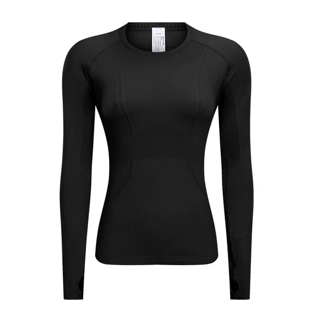 Breathable Exercise Top Women's Stretch Slim fit Yoga Wear Black - Shop at LoveMi