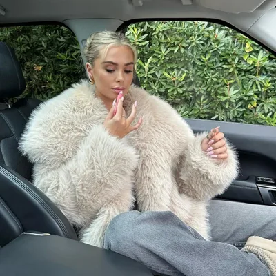 Large Lapel Fluffy Plush Artificial Fur Short Apricot - Shop at LoveMi