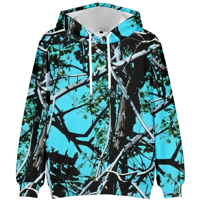 European And American Autumn And Winter Leaf Pattern Drop Shoulder Hooded Sweater Xxxxl - Shop at LoveMi