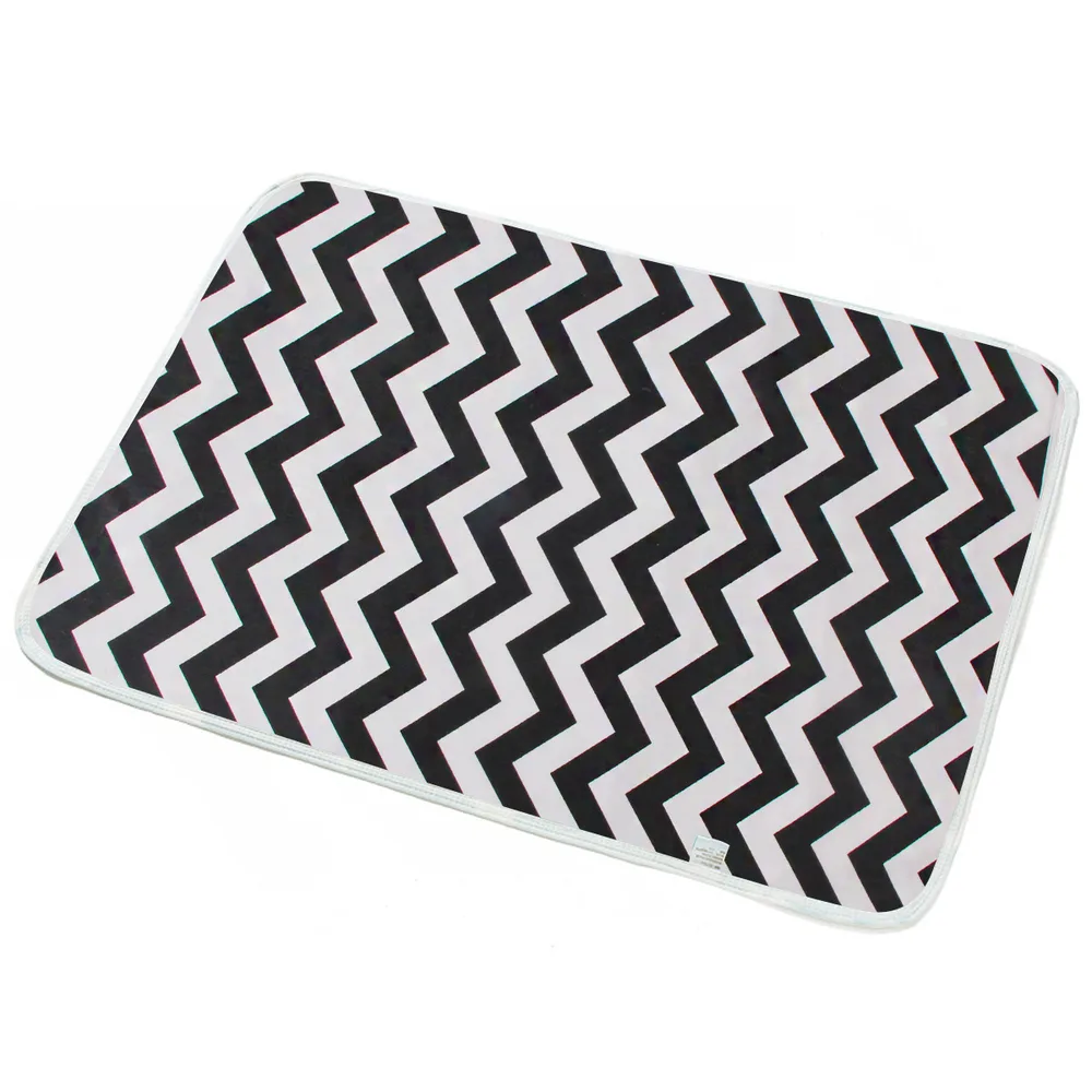 Breathable Cotton Cartoon Waterproof Insulation Pad Black Wave - Shop at LoveMi