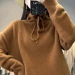 Women's Knitted Bottoming Sweater Cashmere Sweater - Caramel Color - View 1