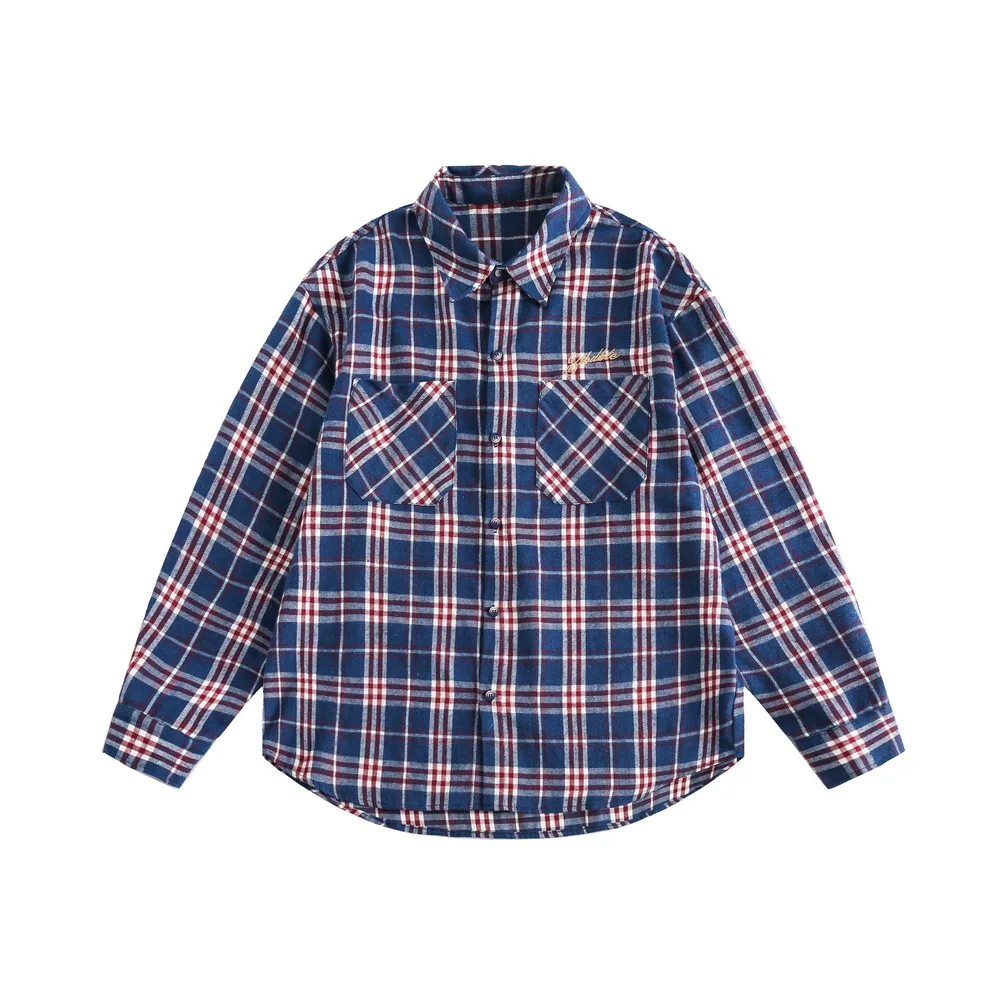 Loose Leisure All-matching Coat Top - Blue