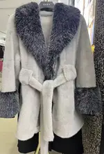 Gray Black Long Fur