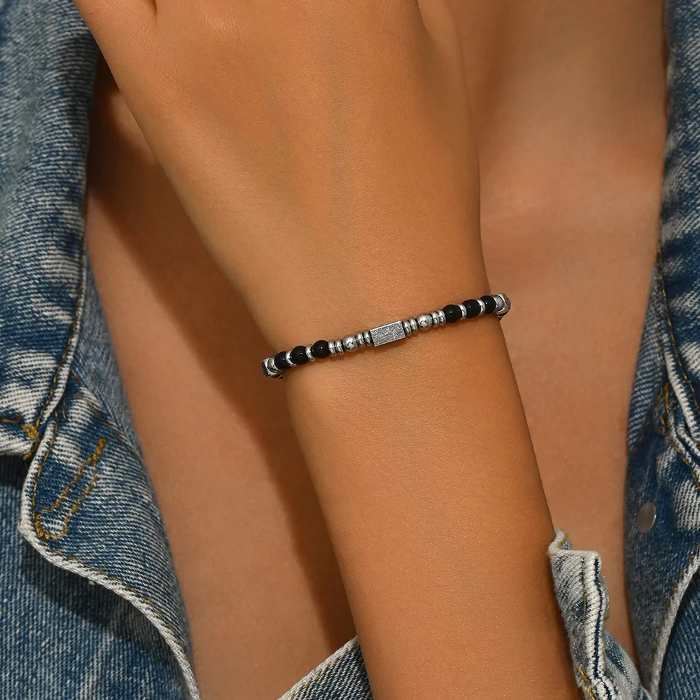 Geometric Retro Natural Stone Bracelet Niche - Sl7720