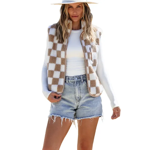Casual All match Plush Sleeveless Top For Women Lc853376 P1622 - Shop at LoveMi
