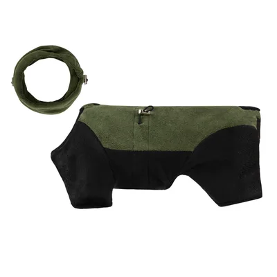 Pet Warm Collar Detachable Windproof Four leg Clothes Argy Wormwood Green - Shop at LoveMi