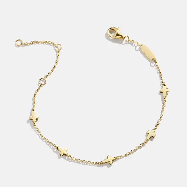 Advanced Stainless Steel European And American Vacuum Plating Non fading Bracelet Cross Bracelet - Shop at LoveMi