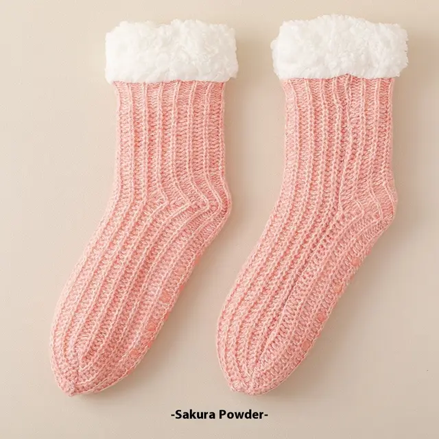 Cold resistant Warm Thickened Snow Socks Cherry Pink - Shop at LoveMi