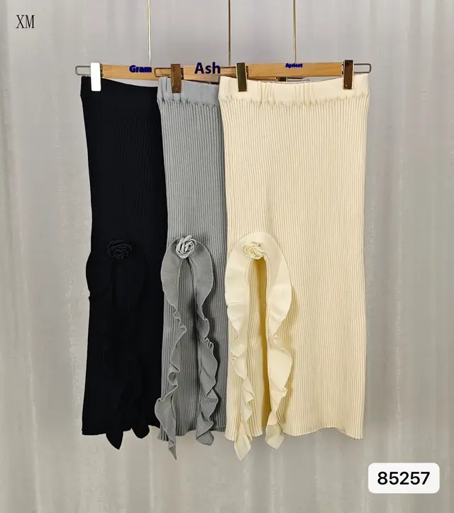 French Rose Irregular A Line Skirt For Women Apricot - Shop at LoveMi
