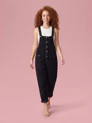 Retro Corduroy Overalls