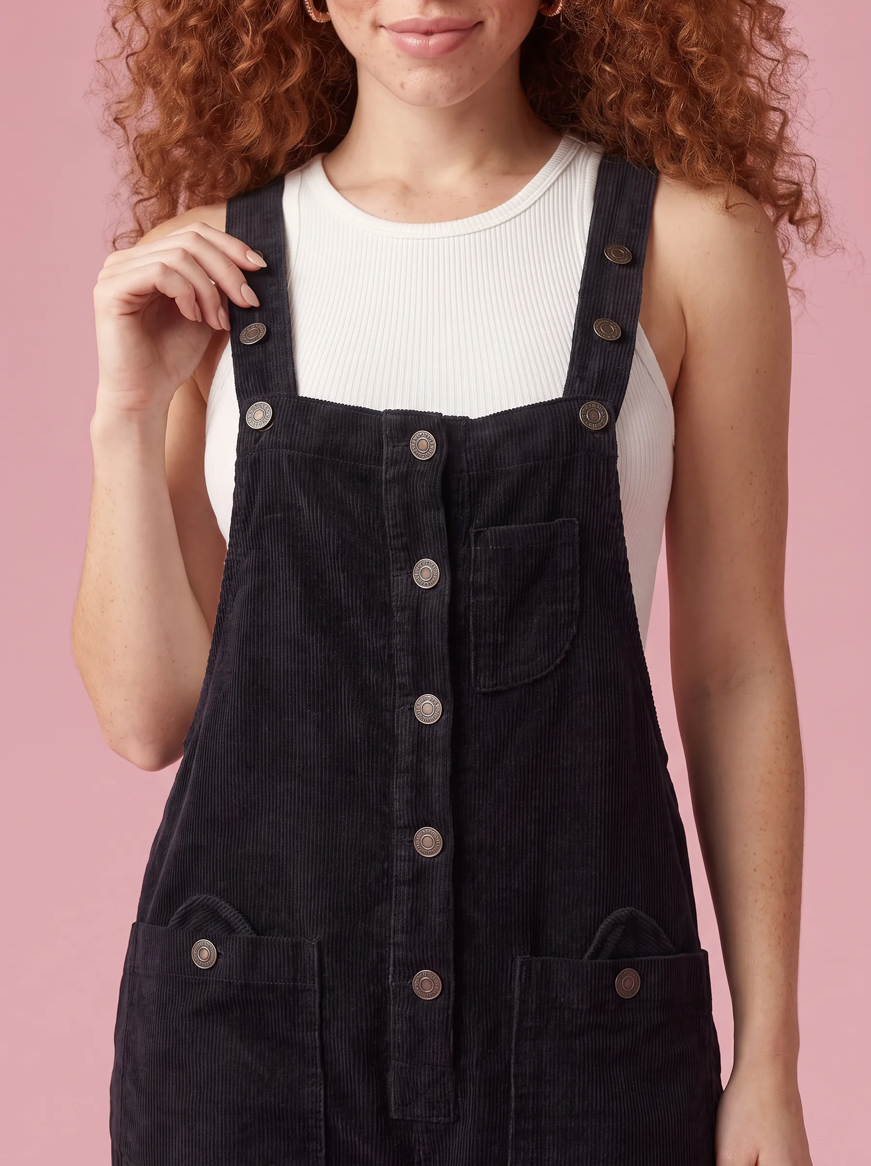 Retro Corduroy Overalls - View 4