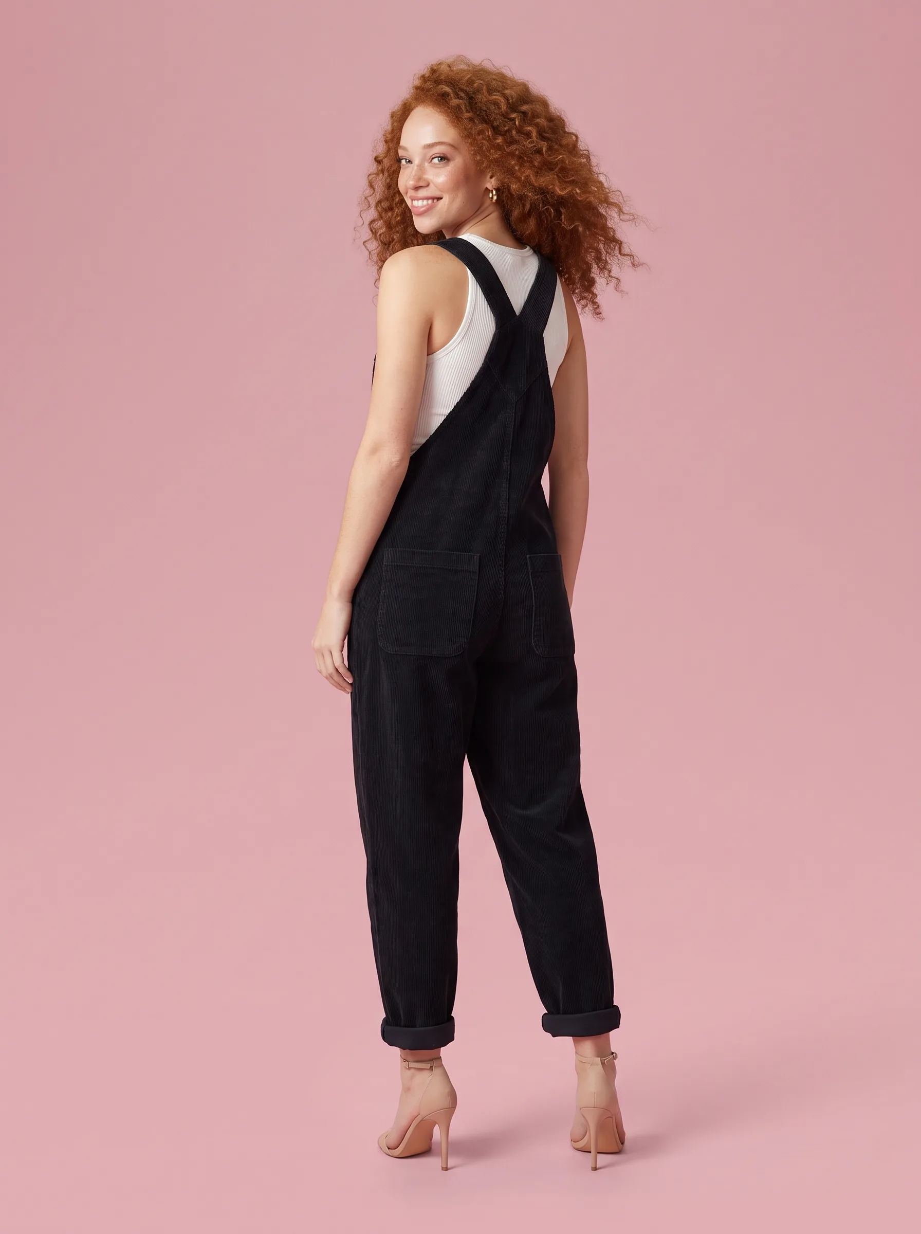 Retro Corduroy Overalls - View 2