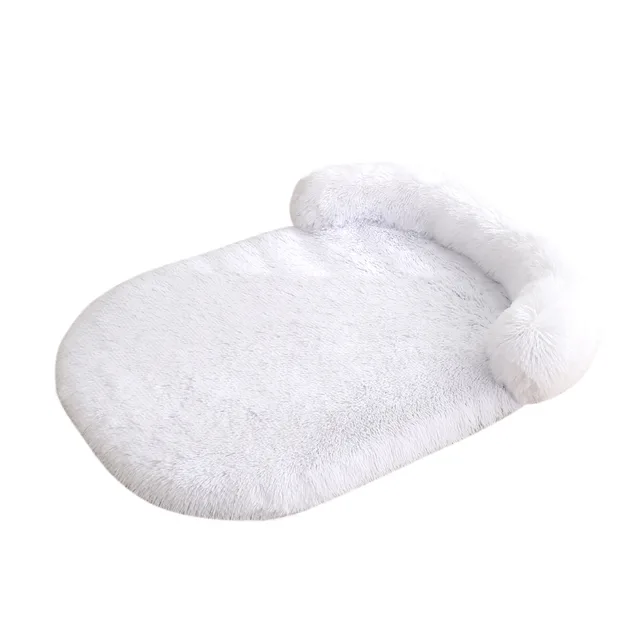 Plush Doghouse Cathouse Pet Bed Warm Cushion White - Shop at LoveMi