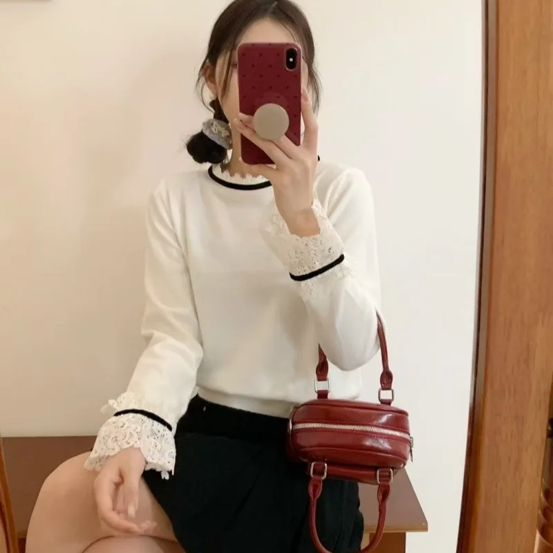 Knitted Sweaters Women's Clothing Top Soft And Warm Beige - Shop at LoveMi