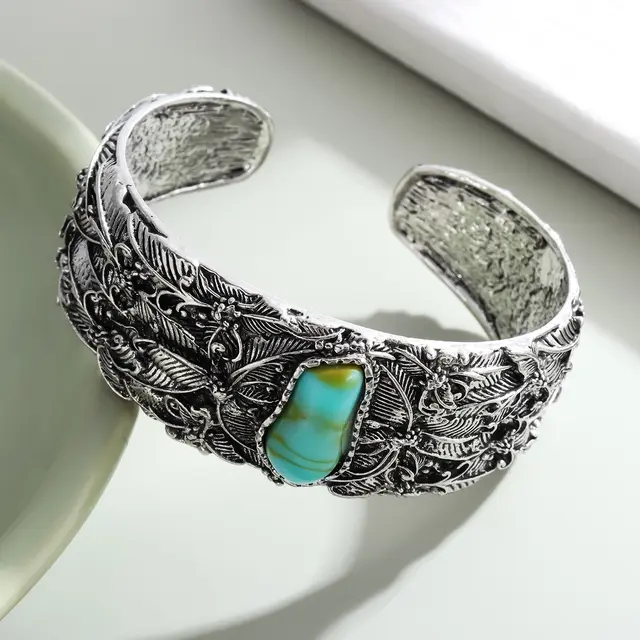 Alloy Electroplated Men's Turquoise Butterfly Bracelet Retro - Shop at LoveMi