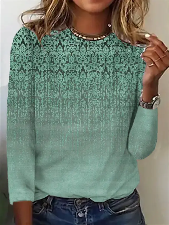 Fashion Comfortable Sports Round Neck Long Sleeve Casual Loose Top 7149775897 - Shop at LoveMi