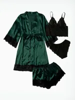 dark green, black