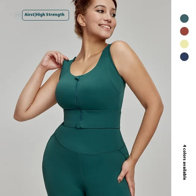 High Strength Plus Size Yoga Wear Vest Brittany Blue - Shop at LoveMi