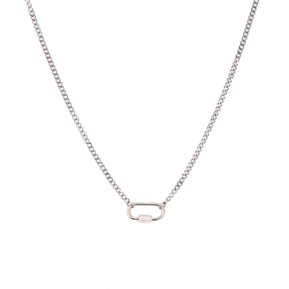 Beach Starfish Necklace Summer Style Pendant Necklace Oval Silver Necklace - Shop at LoveMi