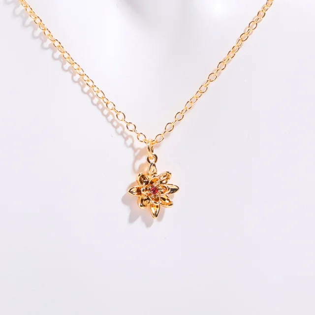 December Flower Ear Studs Necklace Bracelet July Item Chain - Shop at LoveMi