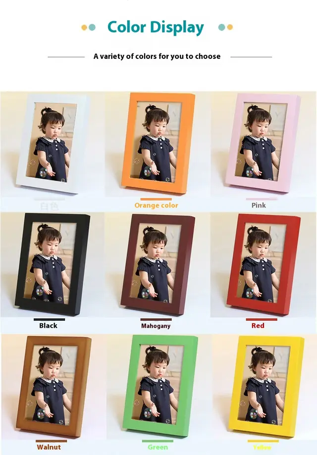 Table top Solid Wood Photo Frame Black - Shop at LoveMi