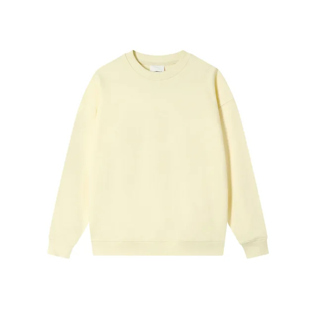 Autumn And Winter Loose Solid Color Drop Shoulder Round Neck Sweater For Women Apricot - Shop at LoveMi
