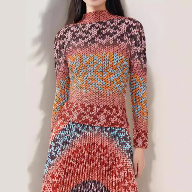 High end Western Style Pleated Skirt Fashion Women's Two piece Suit Top - Shop at LoveMi