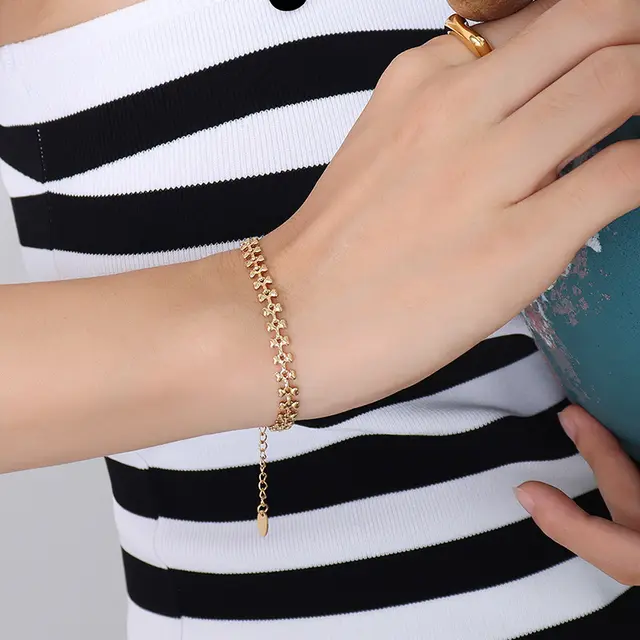 Geometrically Diverse Patchwork Bracelet Necklace E294 - Shop at LoveMi