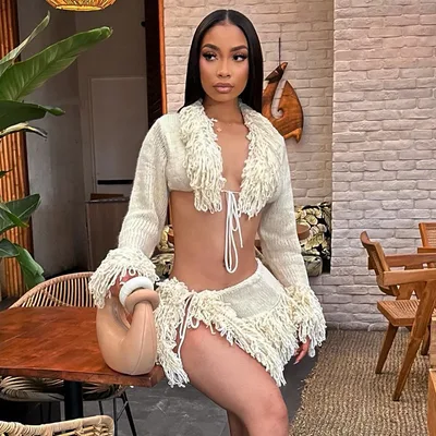 Women's Trendy Leopard Print High Waist Suit Apricot - Shop at LoveMi