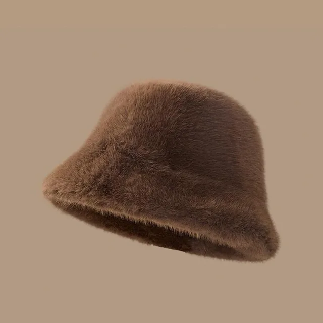 Cold Protection In Winter Women's Fashion Plush Warm Hat Brown - Shop at LoveMi