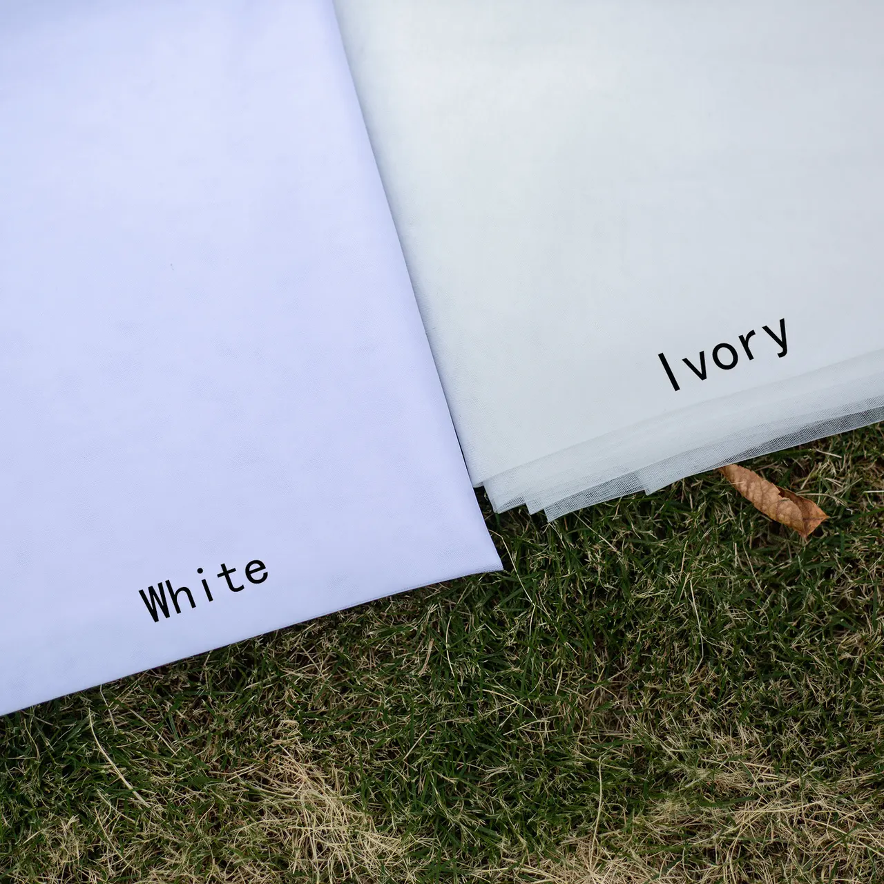 European And American Bride Wedding Veil - Ivory Dyed Yarn - View 1