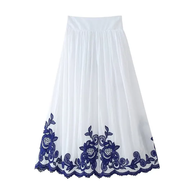 Embroidery Shirt Skirt Suit Women Skirt - Shop at LoveMi