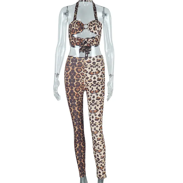 Women's Fashion Leopard Print Printing Suit Chest Wrap Leopard Print - Shop at LoveMi