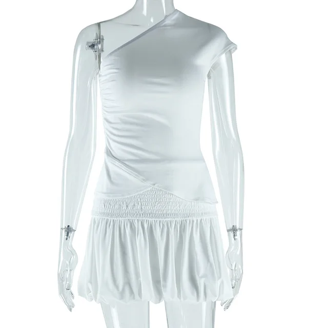 Women's Suit Shoulder Sleeveless Top White - Shop at LoveMi