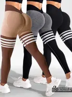 3 Heather Black Khaki