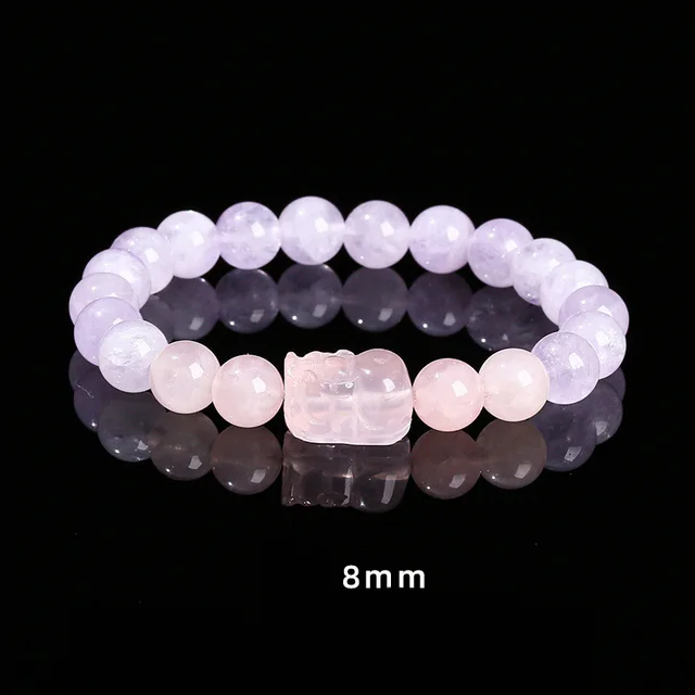 Natural Mauve Jade Fashion Personalized Bracelet Pink - Shop at LoveMi