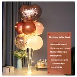 Rose Gold Table Floating Light