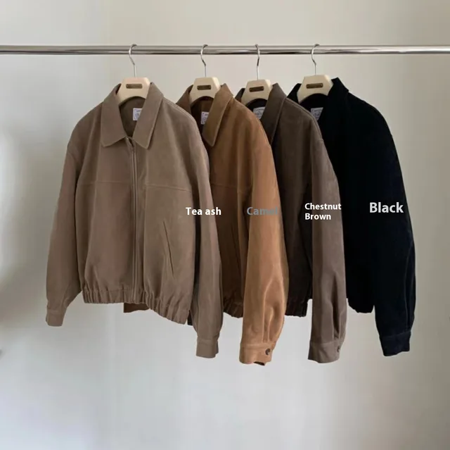 French Retro High grade Procurement Service Of Korean Products Zipper Fur Short Coat Camel - Shop at LoveMi