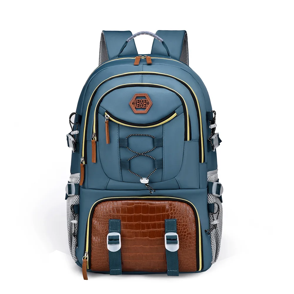 Oxford Cloth Backpack Good looking Casual Blue - Shop at LoveMi