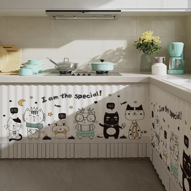 Kitchen Cabinet Covering Slide Rail Decorative Cloth Curtain Pet Willow Delicate Flower - Shop at LoveMi