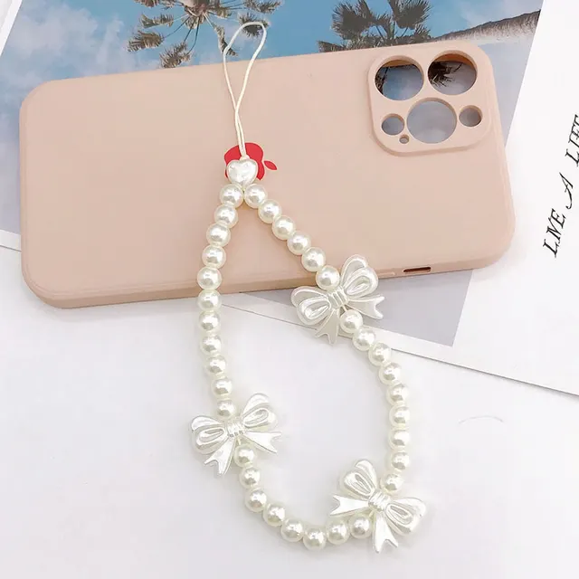 Mobile Phone Charm Classic Style Stringed Pearls Pendant K1020 - Shop at LoveMi