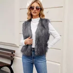 White Gray Long Fur