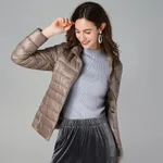 Khaki Stand Collar
