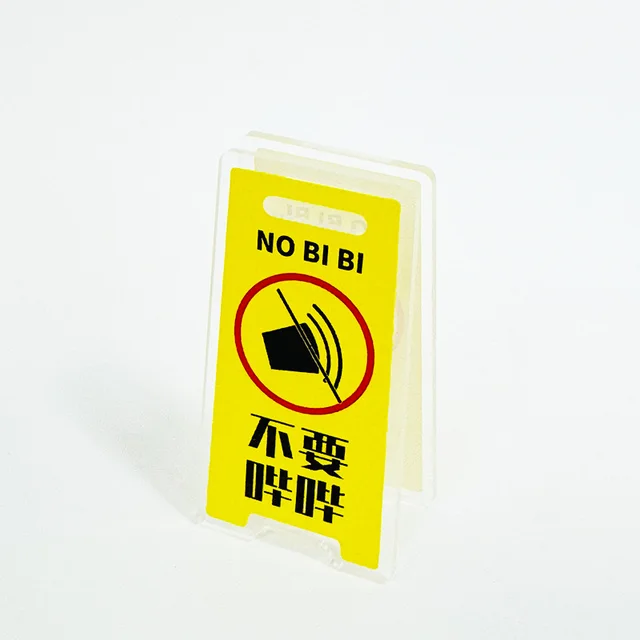 Creative Acrylic Warning Sign Clip Ins Style Pearlescent Bag Assembly - Shop at LoveMi