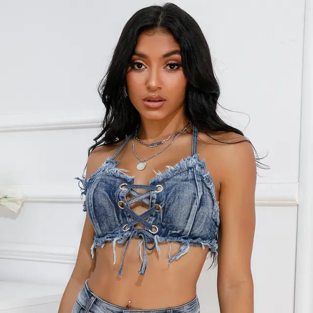 European And American Sexy Super Short Cake Puffy Denim Skirt Top - Shop at LoveMi