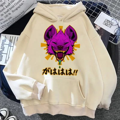 Furry Hoodie Youthful Y2K Pattern Kawaii Athleisure Teen Style9 - Shop at LoveMi